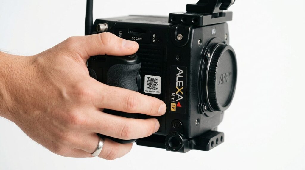 Close-up detailed shot of a professional media production eq